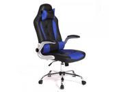 New Blue High Back Racing Car Style Bucket Seat Office Desk Chair Gaming Chair C55