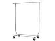 250 LB Heavy Duty Commercial Grade Clothing Garment Rolling Collapsible Rack R01