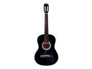 New Black 38 Beginners Acoustic Guitar With Guitar Case Strap Tuner and Pick S8