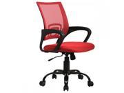 Red Ergonomic Mesh Computer Office Desk Midback Task Chair w Metal Base H03