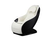 BestMassage Curved Video Gaming Shiatsu Massage Chair Wireless Bluetooth Audio Long Rail Cream