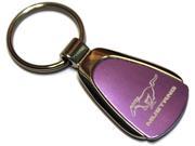 Ford Mustang Purple Tear Drop Keychain Car Ring Tag Key Fob Logo Lanyard 718544221583