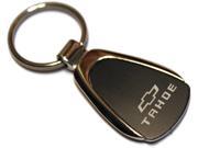Chevy Chevrolet Tahoe Black Tear Drop Keychain Car Ring Tag Logo Lanyard 718544224089