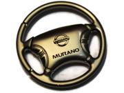 Nissan Murano Chrome Steel Ring Fob Wheel Authentic Logo Key Ring Fob Keychain 718544204456