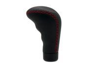 Black Leather with Red Stitch Shift Knob Manual Transmission Shifter Trigger
