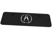 Acura Black Half Small Front License Plate Frame Black Stainless Steel 3D Metal ACU.CBM