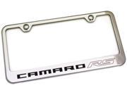 Chevy Camaro RS License Plate Frame Stainless Steel Laser Etched Metal LF.CMRRS.EC