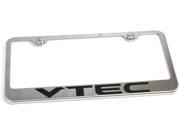 Honda Vtec DOHC Plate Frame Stainless Steel Laser Etched Metal decal sticker LF.VTE.EC