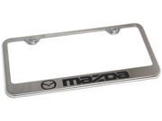 Mazda 3 5 6 Logo Plate Frame Stainless Steel Laser Etched Metal RX 8 RX 7 LF.MAZ.EC