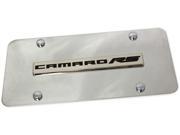 CHEVROLET Camaro RS Logo Front License Plate Frame Mirror Stainless Steel Chevy CMRRS.N.CC
