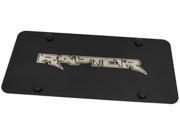 Ford F 150 SVT Raptor Emblem Logo Laser Etch Front License Plate Frame BLACK PL.RAP.EB