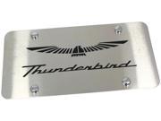 Ford Thunderbird ETCHED Logo Laser Etch Front License Plate Frame BRUSHED Steel PL.THU.ES