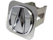 MIRROR CHROME Acura Logo Hitch Cover Plug 2 Receiver Stainless Steel AUTHENTIC