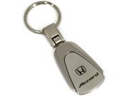 Honda Accord Logo Black Teardrop Keychain Chrome Key Fob Metal Key Ring Lanyard KC3.ACC