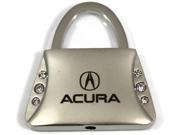 Acura Logo Crystal Purse Keychain Chrome Key Fob Metal Key Ring Lanyard jdm KC9120.ACU