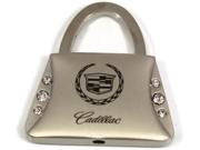 Cadillac Logo Purse Crystal Style Keychain Chrome Key Fob Metal Key Ring KC9120.CAD