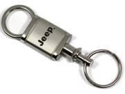 Jeep Keychain Name Logo Chrome Valet Key Fob Metal Key Ring Lanyard mopar KCV.JEE