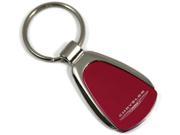 Teardrop Chrysler Logo Keychain RED Metal Chrome Key Fob Metal Key Ring Lanyard KCRED.CHR