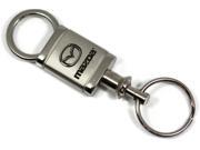 Mazda Logo LASER Etched Keychain VALET Chrome Key Fob Metal Keyring KCV.MAZ