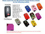 Orange Silicone Key Fob Cover Case Smart Remote Pouches Protection Key Chain Fits Toyota Rav 4 10 13