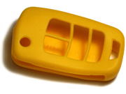 Yellow Silicone Key Fob Cover Case Smart Remote Pouches Protection Key Chain Fits GMC Terrain 10 12