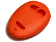 Orange Silicone Key Fob Cover Case Smart Remote Pouches Protection Key Chain Fits Pontiac Montana 01 05
