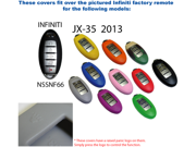Black Silicone Key Fob Cover Case Smart Remote Pouches Protection Key Chain Fits Infiniti JX 35
