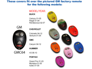 Black Silicone Key Fob Cover Case Smart Remote Pouches Protection Key Chain Fits Pontiac Grand Prix 01 03