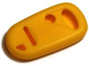 Yellow Silicone Key Fob Cover Case Smart Remote Pouches Protection Key Chain Fits Honda Insight 00 03 w o trunk button
