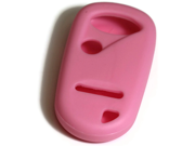 Pink Silicone Key Fob Cover Case Smart Remote Pouches Protection Key Chain Fits Honda Element 03 08