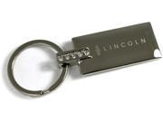 Lincoln Silver Crystal Rhinestone Key Fob Authentic Logo Key Chain Key Ring Keychain Lanyard KC9121.LIN