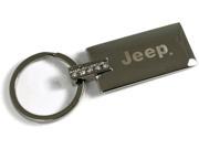Jeep Silver Crystal Rhinestone Key Fob Authentic Logo Key Chain Key Ring Keychain Lanyard KC9121.JEE
