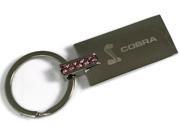 Ford Mustang Cobra Pink Crystal Rhinestone Key Fob Authentic Logo Key Chain Key Ring Keychain Lanyard KC9121P.COB