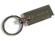 Lincoln Pink Crystal Rhinestone Key Fob Authentic Logo Key Chain Key Ring Keychain Lanyard KC9121P.LIN