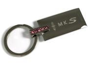 Lincoln MKS Pink Crystal Rhinestone Key Fob Authentic Logo Key Chain Key Ring Keychain Lanyard KC9121P.MKS