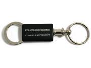 Dodge Challenger Black Valet Key Fob Authentic Logo Key Chain Key Ring Keytag Lanyard KC3718.CHA.BLK