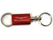 Ford Thunderbird Red Valet Key Fob Authentic Logo Key Chain Key Ring Keytag Lanyard KC3718.THU.RED