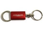 Chrysler Red Valet Key Fob Authentic Logo Key Chain Key Ring Keytag Lanyard KC3718.CHR.RED