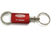 Ford F 350 F350 Red Valet Key Fob Authentic Logo Key Chain Key Ring Keytag Lanyard KC3718.F35.RED