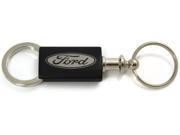Ford Black Valet Key Fob Authentic Logo Key Chain Key Ring Keytag Lanyard KC3718.FOR.BLK