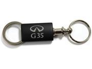 Infiniti G35 Black Valet Key Fob Authentic Logo Key Chain Key Ring Keytag Lanyard KC3718.G35.BLK