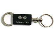 Chevrolet Chevy Corvette C3 Black Valet Key Fob Authentic Logo Key Chain Key Ring Keytag Lanyard KC3718.COV3.BLK