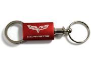 Chevrolet Chevy Corvette C6 Red Valet Key Fob Authentic Logo Key Chain Key Ring Keytag Lanyard KC3718.COV6.RED