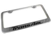 Pontiac Trans Am Engraved Chrome Frame Mirror Chrome License Plate Frame LF.TRA.EC