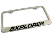 Ford Explorer Engraved Chrome Frame Metal Mirror Chrome License Plate Frame LF.XPL.EC
