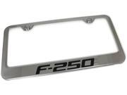 Ford F250 Engraved Chrome Frame Metal Mirror Chrome License Plate Frame LF.F25.EC