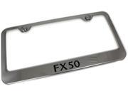Infiniti FX50 Engraved Chrome Frame Metal Mirror Chrome License Plate Frame LF.FX50.EC