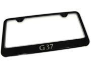 Infiniti G37 Laser Etched Frame Black Gloss License Plate Frame LF.G37.EB