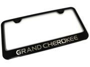 Jeep Grand Cherokee Laser Etched Frame Black Gloss License Plate Frame LF.GRA.EB