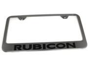 Jeep Rubicon Engraved Chrome Frame Mirror Chrome License Plate Frame LF.RUB.EC